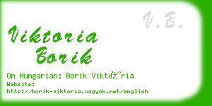 viktoria borik business card